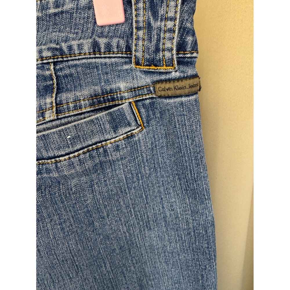 Vintage 90s Calvin Klein Jeans Women's Straight Leg Medium Wash Mid Rise 9 Y2K - Picture 5 of 10